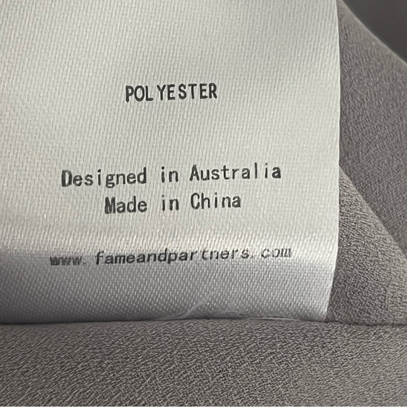 Fame and Partners Gray Cut Out Maxi Dress Size 2 - Picture 13 of 16